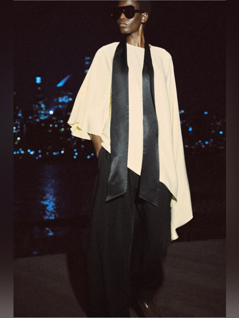ZARA ZW COLLECTION YELLOW ASYMMETRIC SCARF BLOUSE 💛💛💛